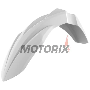 Přední Supermoto blatník -POLISPORT- bílý, KAWASAKI KX 250/450 2019-2023
