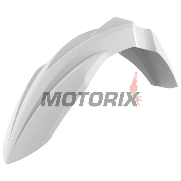 Přední Supermoto blatník -POLISPORT- bílý, KAWASAKI KX 250/450 2019-2023