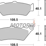 Brzdové destičky -BREMBO- 07BB03LA, Aprilia Capo Nord/Pegaso, BMW F650/F800/R1250, Honda CB500/Deauville/Dominator, KTM Adventure/Enduro, Moto Guzzi California/Norge/Quota.