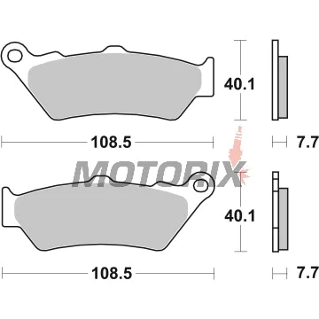 Brzdové destičky -BREMBO- 07BB03SP, Aprilia ETV1000/Moto650/Pegaso650/RS125, BMWC1650-800GS/R1250, Ducati1000, HondaCB/CBF/CBR/CRF/VFR500-1000, KTM690-990, Guzzi1000-1200, YamahaDT/XT125-660