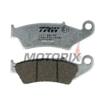 Brzdové destičky -TRW- MCB669EC, Aprilia MXV/RXV, Beta RR, Gas Gas EC/FSE/FSR/MC, Honda CR/CRF/XR/XL, Kawasaki KDX/KLX/KX, Suzuki DR-Z/RM/RM-Z, Yamaha WR/YZ/XT (1993-2020)