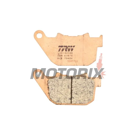 Brzdové destičky -TRW- MCB754SH, Harley-Davidson XL Sportster 883/883C Custom/883R/883N Iron/1200C Custom/1200R Roadster/1200L Low/1200N Nightster/1200X Forty Eight/1200V Seventy Two (2004-2013), XR 1200X Sportster (2010)