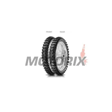 Zadní off-road pneumatika -PIRELLI MOTOR- 90/100-14, SCORPION MX, střední měkká 32 MINI