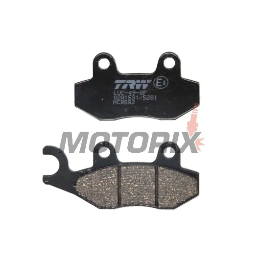 Brzdové destičky -TRW- MCB582, ATK 250/260/406, CAN-AM Commander/Maverick 800/1000, Kawasaki Brute Force/KLX/KVF/Teryx, Suzuki DR/RM/LT-R, Yamaha TT/WR/XTZ/YFM/YFZ/YXR/YZ (1989-2020)