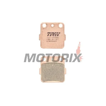 Brzdové destičky -TRW- MCB554SI, Honda ATC 250R (1982-1984), CR 80R/85R (1983-2008), Husqvarna CR/TC/TE/WR 125-610 (1992-1994), Kawasaki KFX/KSF 400 (2003-2006), Suzuki LT-Z 400 Quadsport (2003-2017), Yamaha YFM 350 Warrior (1989-2004), YFZ 350 Banshee (1