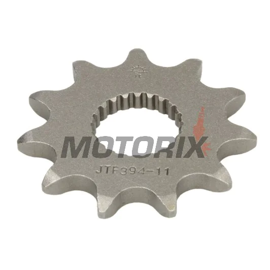 Přední pastorek -JT- JTF394,11, 11 zubů, Aprilia AF1 125 1988-1994, Classic 125 1996-1999, Climber 240/280/300 1989-1996, MX 125 2004-2007, červený Rose 125 1988-1999, RS 125 1993-2013, RX 125 1990-1997, 2000, 2008-2010, SX 125 2008-2010