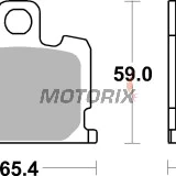 Brzdové destičky -BREMBO- 07YA0809, Yamaha RD 50, 80, 250, 350 LC, RX 80SE, XJ 550, 750, XS 1100S, XV 1000SE (1981-1985)