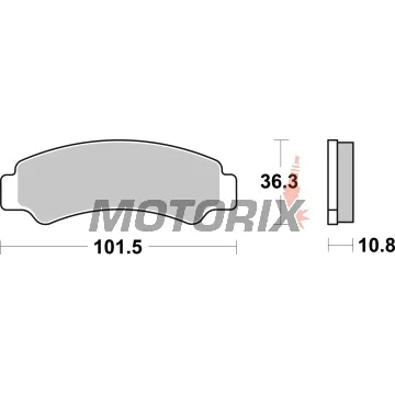 Brzdové destičky -BREMBO- 07KS08SD, Yamaha XJR 1300, BMW K1200/GS, CF Moto CForce/ZForce, Ducati Monster, KTM, Beta (1988-2023)