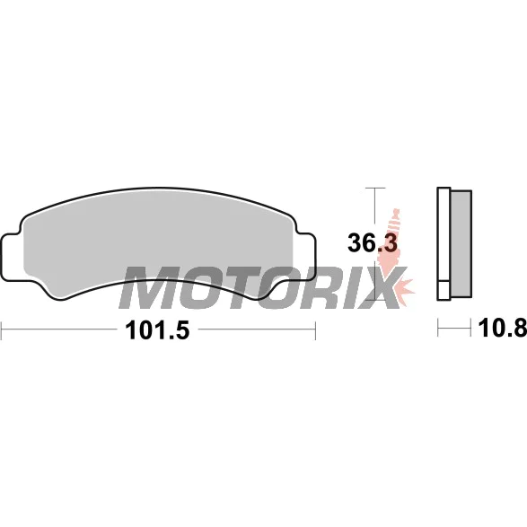 Brzdové destičky -BREMBO- 07KS08SD, Yamaha XJR 1300, BMW K1200/GS, CF Moto CForce/ZForce, Ducati Monster, KTM, Beta (1988-2023)