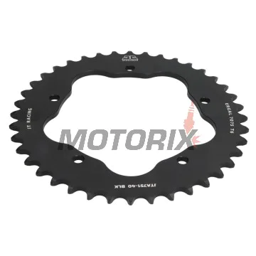 Zadní rozeta -JT- JTA751,40BLK, 40 zubů, černý, hliníkový, Ducati 916 916 1994-2000, Monster 800 2005-2007, Streetfighter 848 2010-2015