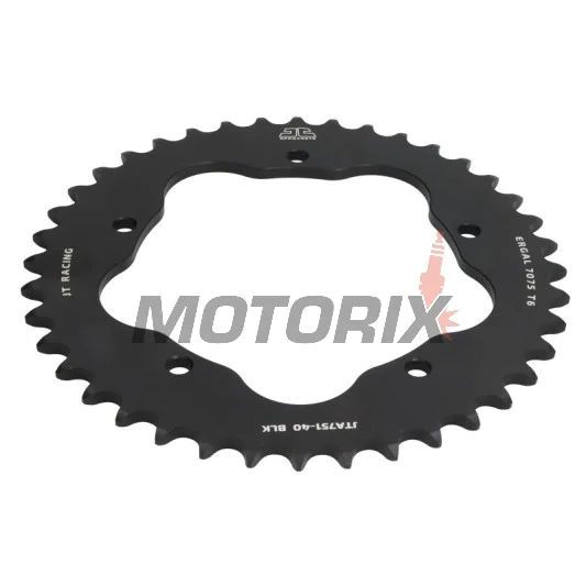 Zadní rozeta -JT- JTA751,40BLK, 40 zubů, černý, hliníkový, Ducati 916 916 1994-2000, Monster 800 2005-2007, Streetfighter 848 2010-2015