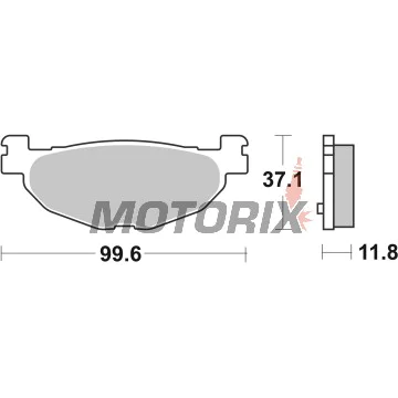 Brzdové destičky -BREMBO- 07059XS, Yamaha YP 400 Majesty (2005-2007)