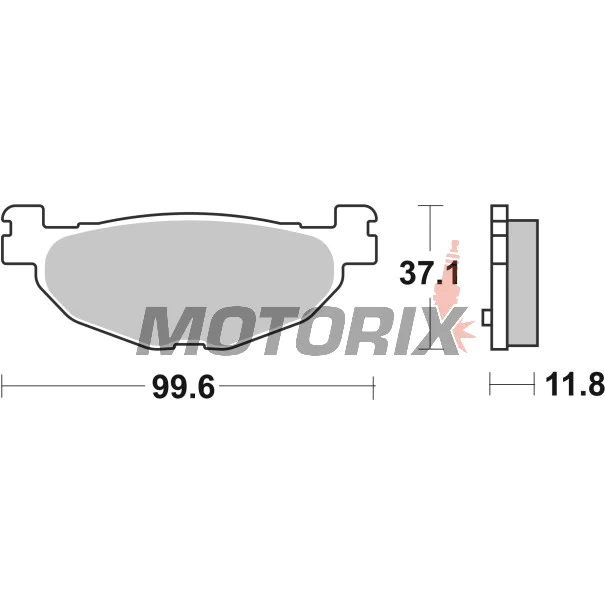 Brzdové destičky -BREMBO- 07059XS, Yamaha YP 400 Majesty (2005-2007)