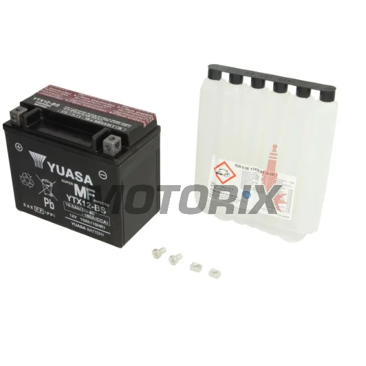 Akumulátor -YUASA- YTX12-BS, 11Ah 12V