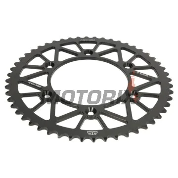 Zadní rozeta -JT- JTA210,52BLK, 52 zubů, černý, hliníkový, Honda CR 125 1979-2007, CR 250 1984-2008, CR 500 1984-1991, CRF 150 2003-2018, CRF 230 2003-2017, CRF 250 2002-2021, CRF 450 2002-2022, CRM 250 1991, 1997-1999, XR 250/400 1996-2004