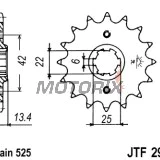 Přední pastorek -JT- JTF291,15, 15 zubů, Honda CB 350 1986, CB 450 1986-1989, CMX 450 1986-1987