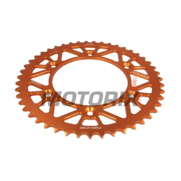 Zadní rozeta -JT- JTA897,47ORG, 47 zubů, oranžový, hliníkový, Husaberg FC 350 1996, FC 400 1996-1999, FC 450 2004-2006, FC 501/600 2000, FC 550 2003-2008, FE 250 2013-2014, FE 350 1996, 2013, FE 390 2010-2012, FE 400 2000-2003, FE 450 2004-2014