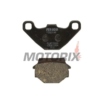 Brzdové destičky -FERODO- FDB314P, Aprilia Tuareg 600, Buell M2/S1/S3 1200, Gas Gas Enducross 125, Husqvarna CR/TE/WR 125-510, Kawasaki GPZ/KL Tengai/KLE/KLR/KX/ZR 250-650, Kymco CK1 125, Suzuki GT 80 1981-2015
