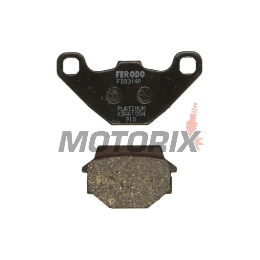 Brzdové destičky -FERODO- FDB314P, Aprilia Tuareg 600, Buell M2/S1/S3 1200, Gas Gas Enducross 125, Husqvarna CR/TE/WR 125-510, Kawasaki GPZ/KL Tengai/KLE/KLR/KX/ZR 250-650, Kymco CK1 125, Suzuki GT 80 1981-2015