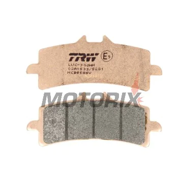 Brzdové destičky -TRW- MCB858SV, Aprilia RSV4 1000, BMW S1000RR HP4, Ducati Panigale 1199/1299, Kawasaki H2 & ZX-10R, KTM RC8 1190 & Super Duke 1290, MV Agusta F4/F3, Suzuki Hayabusa & GSX-R 1000, Triumph Daytona 675 & Speed Triple 1050