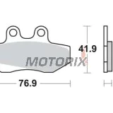 Brzdové destičky -TRW- MCB629, Aprilia Classic/Pegaso/RX/Red Rose/Tuareg 125 Beta RR50 Bultaco Lobito 50/75 Derbi GPR50 Gilera Runner 125/180 Husqvarna WXE125 Peugeot XR6 50 Rieju MRX/RR/RS-1/SMX Sachs Roadster 125V2 Simson 125SM