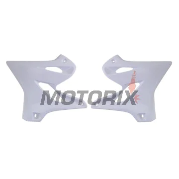 Přední boční plasty -POLISPORT- bílé, YAMAHA YZ 125/250 2015-2021