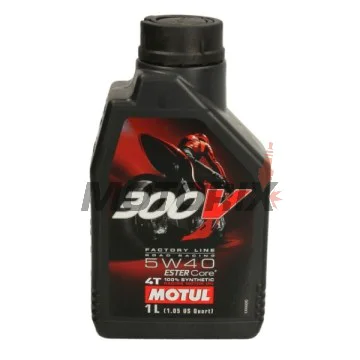 Motorový olej -MOTUL- 300VFL 5W40 1L 104112, 5W40, plná syntetika + ester, 1L