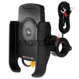 Držák telefonu -4 RIDE- s bezdrátové nabíječka + USB C, antivibrační - univerzální