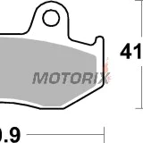 Brzdové destičky -BREMBO- 07038XS, Suzuki AN250-400 Burgman 1998-2007