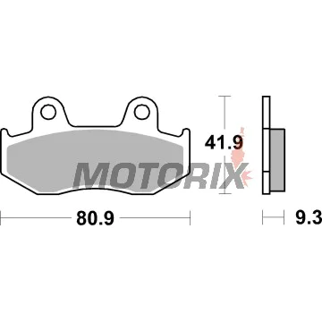 Brzdové destičky -BREMBO- 07038XS, Suzuki AN250-400 Burgman 1998-2007