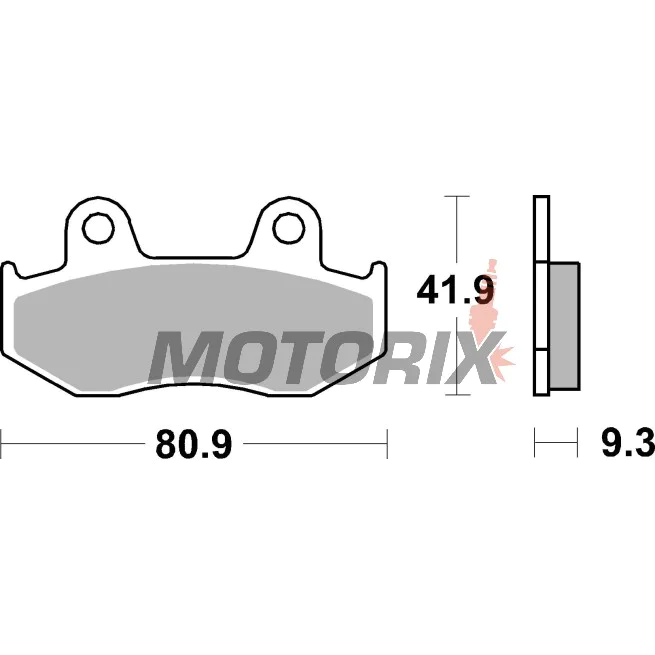 Brzdové destičky -BREMBO- 07038XS, Suzuki AN250-400 Burgman 1998-2007