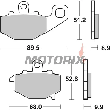 Brzdové destičky -BREMBO- 07KA16SP, Aeon Overland 125-180, Arctic Cat DVX 90, Benelli Caffenero 250, Cagiva Canyon/Elefant 500-1000, CAN-AM Commander/Maverick 800-1000, Honda CBF/NSR/XL 50-250, Kawasaki Ninja/KLE/Z 125-1000, Yamaha XTZ/YBR/YFM 50-750, Tri
