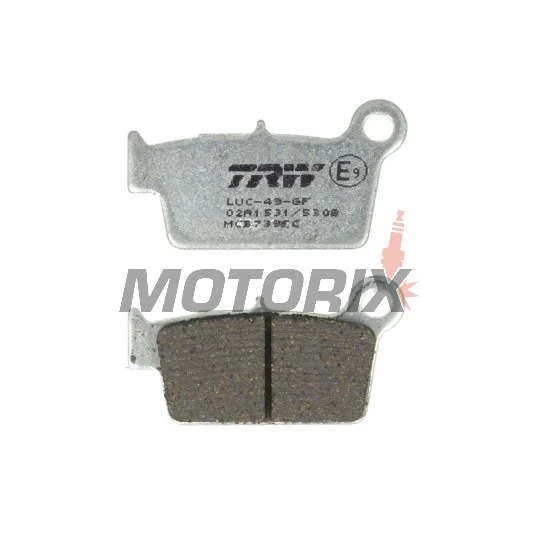 Brzdové destičky -TRW- MCB739EC, Aprilia MXV/RXV/SXV, Beta RR, Gas Gas EC, Kawasaki KLX/KX/KXF, Suzuki RM-Z/RM-X, TM EN/MX/SMR, Yamaha WR/YZ (2003-2020)
