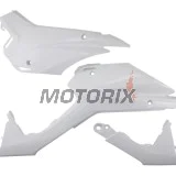 Přední boční plasty -POLISPORT- bílé (spodní), HONDA CRF 110 2013-2018