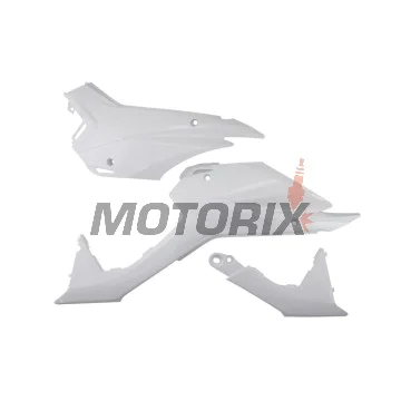 Přední boční plasty -POLISPORT- bílé (spodní), HONDA CRF 110 2013-2018