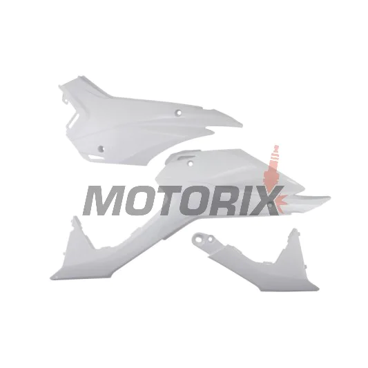 Přední boční plasty -POLISPORT- bílé (spodní), HONDA CRF 110 2013-2018