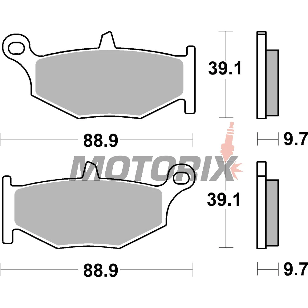 Brzdové destičky -BREMBO- 07SU32SP, Honda CB/CBR/VTX, Yamaha MT/YZF/FZ, Suzuki GSX/GSF/DL, Kawasaki Z/KLE 250-1300cc (1991-2022)