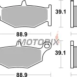 Brzdové destičky -BREMBO- 07SU32SP, Honda CB/CBR/VTX, Yamaha MT/YZF/FZ, Suzuki GSX/GSF/DL, Kawasaki Z/KLE 250-1300cc (1991-2022)