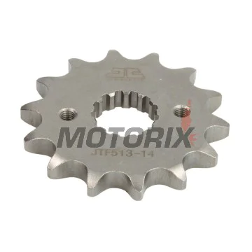Přední pastorek -JT- JTF513,14, 14 zubů, Cagiva Raptor 1000 2001-2006, V-Raptor 1000 2001-2006, X-Raptor 1000 2002-2003, X-Tra Raptor 1000 2001-2005, Kawasaki GPX 500 1988, GPX 600 1988-1990, 1993-2000, GPX 750 1987-1988, GPZ 305 1983