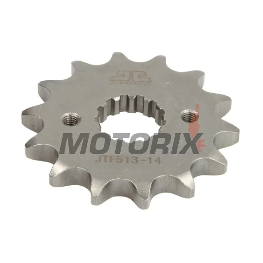 Přední pastorek -JT- JTF513,14, 14 zubů, Cagiva Raptor 1000 2001-2006, V-Raptor 1000 2001-2006, X-Raptor 1000 2002-2003, X-Tra Raptor 1000 2001-2005, Kawasaki GPX 500 1988, GPX 600 1988-1990, 1993-2000, GPX 750 1987-1988, GPZ 305 1983