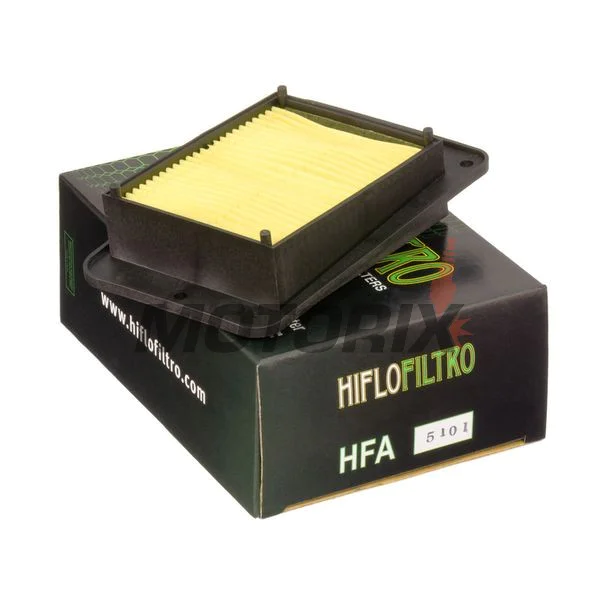Vzduchový filtr -HIFLO FILTRO- HFA5101, SYM Symphony/Jet/Fiddle/Joyride/RV/Attila + Peugeot Tweet/Django/Speedfight + Adiva/Laverda (50-200cc) (2000-2022)