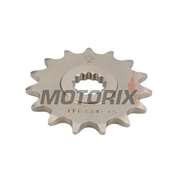Přední pastorek -JT- JTF434,15, 15 zubů, Suzuki DR 400 1980-1981, DR 500 1981-1983, GF 250 1988, GN 250 1982-1999, GZ 250 1999-2000, 2004-2012, SP 370 1979-1980, SP 400 1979, TU 250 1997-2001, 2009-2019, VL 250 2000-2007, 2012