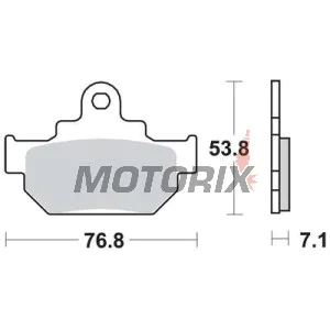 Brzdové destičky -TRW- MCB550, Maico 250/500 Cross-Enduro, Suzuki GZ Marauder 125/250, LS650 Savage, RM125, TU250X, VL Intruder 125/250LC (1985-2019)
