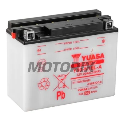 Akumulátor -YUASA- Y50-N18L-A, 21Ah 12V