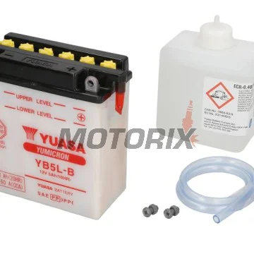 Akumulátor -YUASA- YB5L-B + ELEKTROLIT, 5Ah 12V