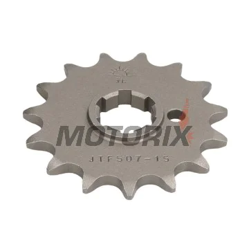 Přední pastorek -JT- JTF507,15, 15 zubů, Cagiva WMX 250 1989-1992, Husqvarna CR 250 1990-1997, CR 360 1992-1994, WR 250 1990-1998, WR 360 1992-2002, Kawasaki KDX 250 1982-1985, KX 250 1979-1986, KX 420 1980, KX 500 1983-1986