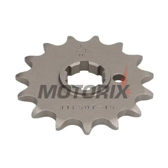 Přední pastorek -JT- JTF507,15, 15 zubů, Cagiva WMX 250 1989-1992, Husqvarna CR 250 1990-1997, CR 360 1992-1994, WR 250 1990-1998, WR 360 1992-2002, Kawasaki KDX 250 1982-1985, KX 250 1979-1986, KX 420 1980, KX 500 1983-1986