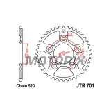 Zadní rozeta -JT- JTR701,38, 38 zubů, ocelový, Aprilia AF1 125 1993-1994, RS 125 1993-2007, Tuareg 125 1989-1990, Cagiva Mito 125 1990-2010, N1 125 1997-1999, Raptor 125 2003-2010, River 600 1994-1999, Supercity 125 1991-1999