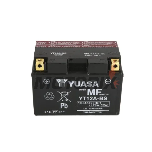 Akumulátor -YUASA- YT12A-BS, 11Ah 12V