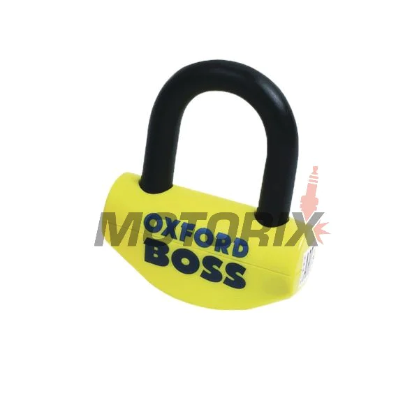 Zámek brzdového kotouče -OXFORD- Boss16 16mm, žlutý